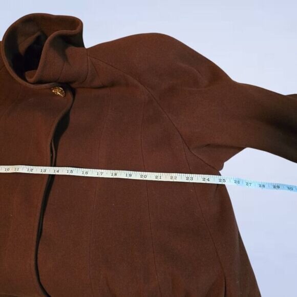 Vintage Holt Renfrew Cashmere and Wool Peacoat with Fur Accents - Extra Large - Picture 5 of 11